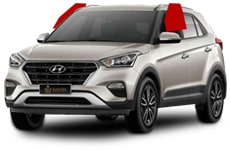 Hyundai Santa Fe тонировка передние боковые стекла